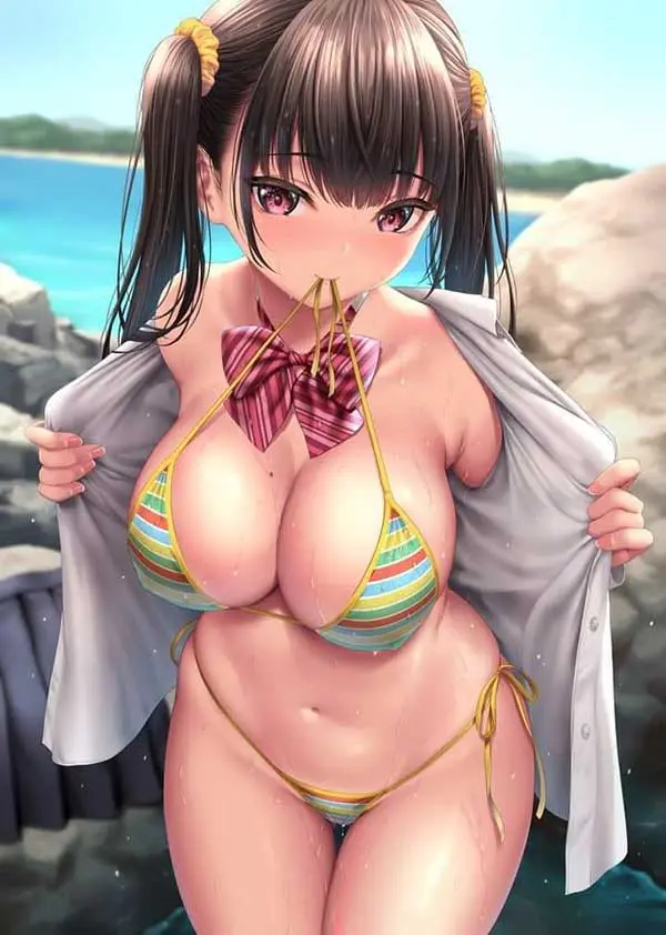 Nữ chính anime trong tạo hình mùa hè cực cháy