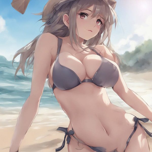 Ảnh gái Anime Bikini Căng Đét Khiến Mọi Ánh Nhìn Phải Chăm Chú