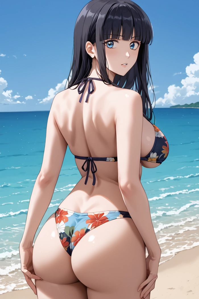 Ảnh gái anime mặc bikini đẹp mê hồn không thể rời mắt