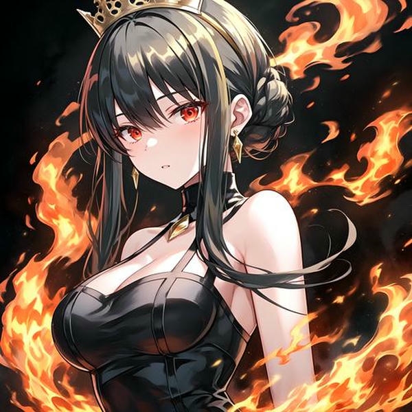 Ảnh anime girl lạnh lùng vô cảm sắc sảo