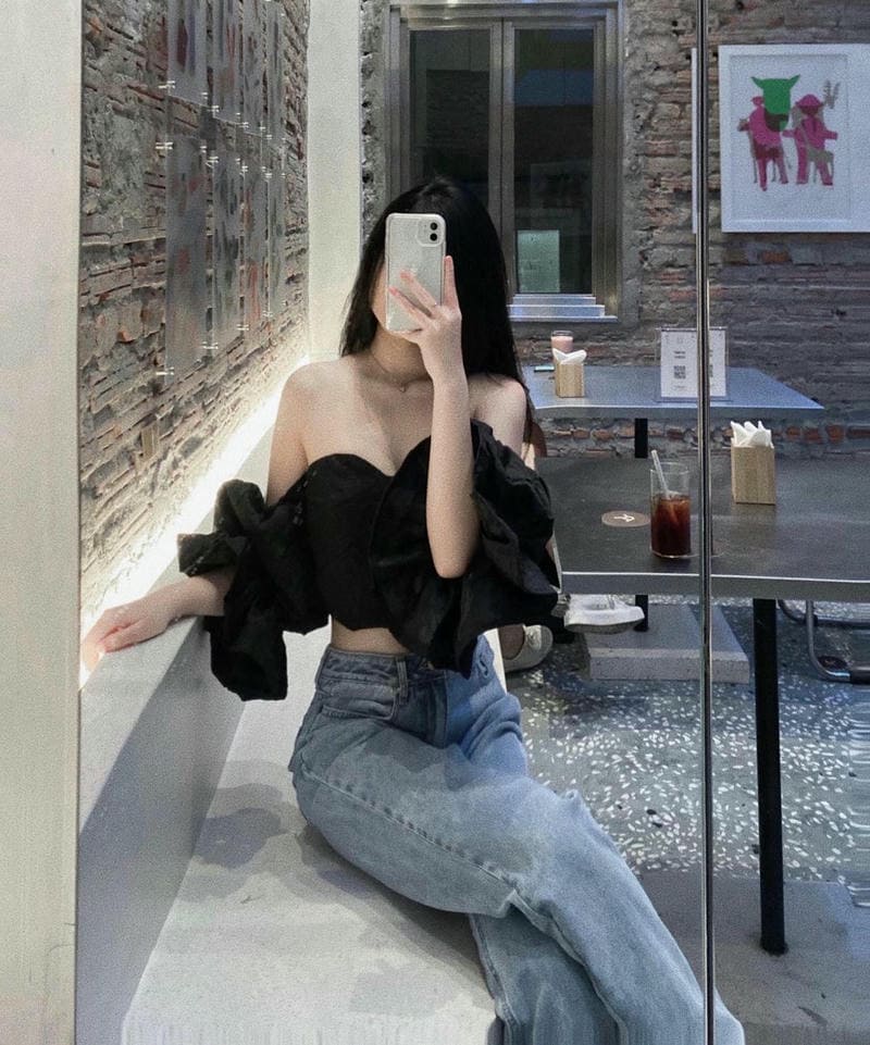 Ảnh con gái xinh che mặt đầy sức hút