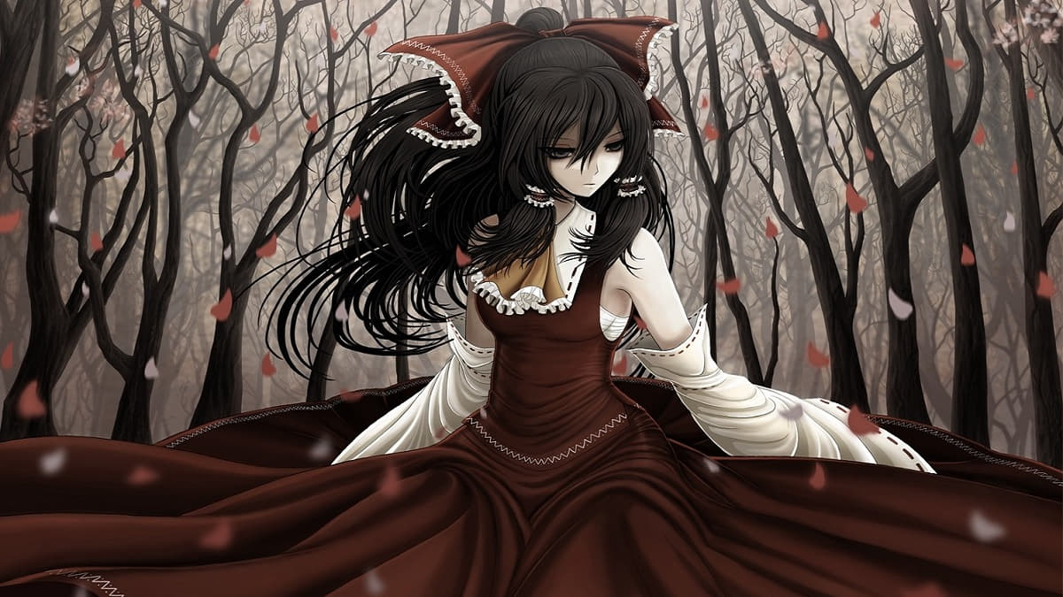 Ảnh anime girl lạnh lùng đen trắng đẹp, chất lượng