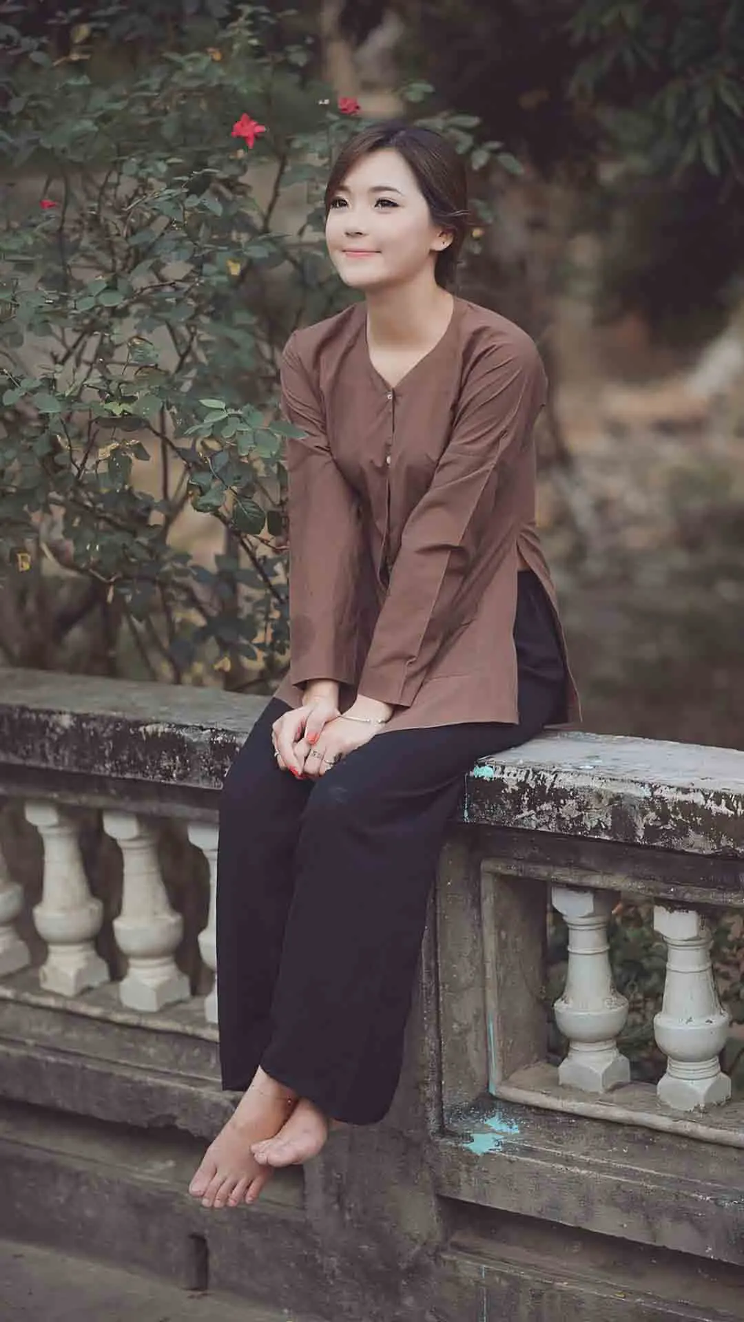 Gái xinh dễ thương rạng rỡ ánh sáng